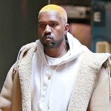 Kanye West S Hair Is Now The Color Of Rainbow Sherbet Kanye West Multi Colored Hair Kanye West Hair