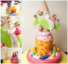 Candy Themed Baby Shower Cake Custom Baby Shower Cakes Tartas Tortas Pasteles