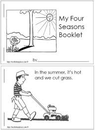 4 Seasons Booklet Worksheets Seasons Kindergarten Seasons Preschool Seasons Lessons