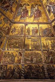 Florenz Piazza San Giovanni Baptisterium Kuppelmosaik Baptistery Of St John Mosaic Ceiling Mosaic Giotto Giovanni