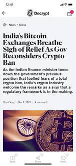 'govt should regulate cryptocurrencies, not ban them'. Good News For India After Proposing The Idea Of Complete Crypto Ban Now They Are Working With India Crypto Industry Reps 9gag