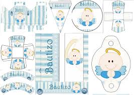 Angelitos para bautizo png niño. Kit Para Bautizo De Nino Con Angelito Oh My Bebe