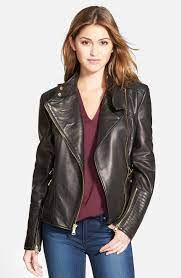 Vince Camuto Asymmetrical Leather Moto Jacket Online Only Nordstrom Clothes Leather Jackets Women Coats For Women