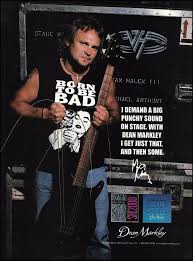 Van Halen Michael Anthony 1999 Dean Markley Bass Guitar Strings Advertisement Ad Deanmarkley Van Halen Guitar Strings Acoustic Guitar Strings