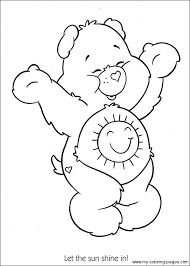 Care Bears Sunshine Bear Coloring Printable Page Bear Coloring Pages Cartoon Coloring Pages Coloring Pages