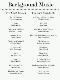 Random Party Playlist Jazz Standard Wedding Songs