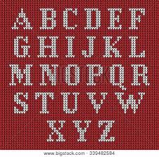In bitmap (11 px) help. Knitted Alphabet On Vector Photo Free Trial Bigstock