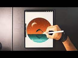 digital drawing on ipad pro dolphin youtube digital drawing drawing apple ipad pro