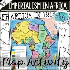Using the list below, shade or color the maps to indicate which european nation controlled each african or asian territory. Imperialism In Africa Map Activity Print And Digital By History Gal