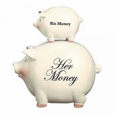 The face bank piggybank robot will literally eat your money in order to save it! His Money Her Money Stacked Pigs Ceramic Piggy Bank Altmeyer S Bedbathhome