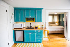 Perfect for beach decor or to cheer up any space. 75 Beautiful Small Kitchen With Turquoise Cabinets Pictures Ideas May 2021 Houzz
