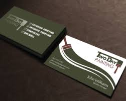Business card for painting houses. Painting Business Cards 180 Custom Painting Business Card Designs