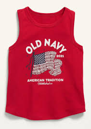 Old navy american flag shirt. Old Navy 2021 American Flag Tank Top For Toddler Girls Shirts