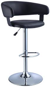 Whether you're playing party games with a group of guests or enjoying game night with the family, offer plenty of seating for everyone with game room chairs, tables and sets. Powell Misc Bars Game Room Black Faux Leather Barrel Back Bar Stool With Adjustable Height Wayside Furniture Bar Stools
