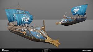 Artstation Assassin S Creed Odyssey Boats Tiphaine Chazeau Assassins Creed Odyssey Ancient Warriors Greek Soldier