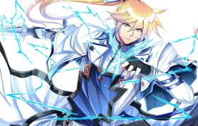 Wallpaper Lightning Anime Art Sword Guy Knight Blonde Images For Desktop Section Art Download Free live wallpaper for your desktop pc & android phone! wallpaper lightning anime art sword
