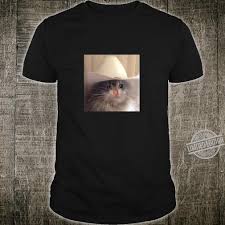 The best gifs are on giphy. Sad Cat Cowboy Hat Meme Shirt