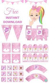 Click to see our best video content. Free Jojo Siwa Party Printable Instant Download Jojo Siwa Birthday Birthday Party Printables Free Jojo Siwa