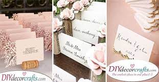 To make the message seem really personal, address them by name or incorporate their names somewhere in your card. Diy Wedding Place Cards Awesome Wedding Name Cards