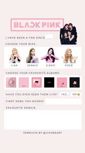 Blackpink Template By Lycheeart Kuis Jenis Huruf Tulisan Fotografi Kreatif