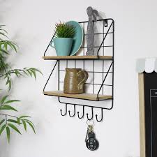 We did not find results for: Black Metal Wire Wall Shelves With Hooks