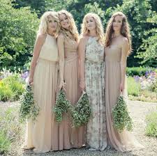 Delicate Chiffon Dresses To Dress Up Your Boho Luxe Wedding Weddington Way Bridesmaid Dresses Boho Bohemian Bridesmaid Bridesmaid