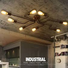 Industrial Vintage Ceiling Pendant Light Metal Cage Holder Fixture Chandelier Ebay Industrial Ceiling Lights Ceiling Lights Office Lighting Ceiling