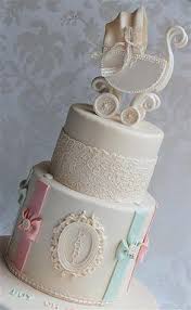 Vintage Pram Baby Cake Elegant Baby Shower Baby Shower Cakes