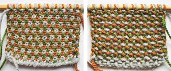 A lot of unevenness going on. How To Knit The Linen Stitch Free Tutorial On Bluprint