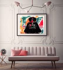 Darth Vader 2019 Acrylic Painting By Valera Grishanin In 2021 Interior Artwork Darth Vader Painting Interior Design Art