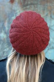 Free and easy beret knitting pattern Vernalis Lace Beret Knitting Pattern In 4ply Woolly Wormhead