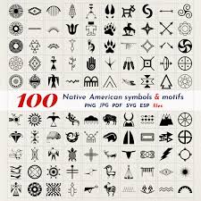 100 Native American Symbols Bundle | Png , Jpg , Pdf , Svg , Eps | No Text  (401 Files) - Etsy