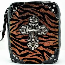 A5763_brown Zebra Wholesale Vintage Silver Color Cross With