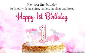 Happy 1st Birthday Wishes 1st Birthday Wishes Happy 1st Birthday Wishes Birthday Wishes For Kids