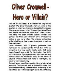Was Oliver Cromwell A Hero Or A Villain A Level History Marked By Teachers Com