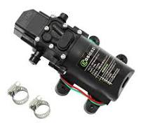 12V DC Fresh Water Pump with 2 Hose Clamp 12 Volt Diaphragm Pump Self Priming Sprayer Pump with Pressure Switch 4.5 L/Min 1.2 GPM 110 PSI Adjustable ...