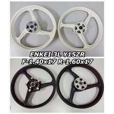 6 batang enkei full cop pnp lc 4speed. Buy Sport Rim Enkei 3 Batang Y15zr Y15z Y15 Warna Susu Putih Hitam Mati Size 1 4 1 6 Ready Stock Seetracker Malaysia