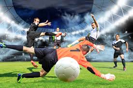 Mais de 2.874.034 de imagens e fotos de desporto para escolher, e você não precisa se registrar. Papeis De Parede Futebol Homem Goleiro Bola Relvado Salto Desporto Baixar Imagens