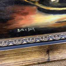 Framed “Captain's Log” Oil On Canvas Painting By Ruth Flick for Sale in  Auburn, WA