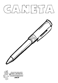 Nesta atividade, você vai imprimir, colorir ou pintar os desenhos do material escolar. Caneta Para Colorir Imprimir Desenhos