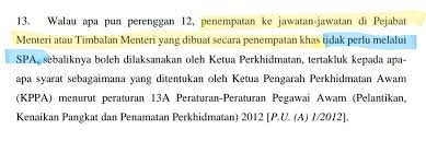 (a) 1/2012], faktor untuk seseorang jawatan yang skim perkhidmatannya tidak mensyaratkan kekosongan antaranya skim perkhidmatan pegawai penyelidik dan pegawai. Ashraf Muhamad Ø¯Ø± ØªÙˆÛŒÛŒØªØ± Sebenarnya Lantikan Kontrak Atas Tiket Politik Bukanlah Kerja Kerajaan Ia Lantikan Terus Atas Kelayakan Penyandang Jawatan Menteri Yang Berhak Dan Diberikan Kuasa Padanya Atas Pertimbangan Dan Keperluan