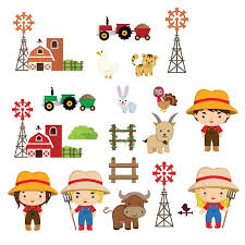 Choose from 13000+ petting zoo graphic resources and cute funny smiling happy farm animals set flat cartoon character illustration icon desgin isolated on white background dog clipart black and white cute hand drawn pet dog lineart. Farm Animal Clip Art Set 2 Animal Friends Sticker Animal Etsy Friends Sticker Animals Friends Drawing For Kids