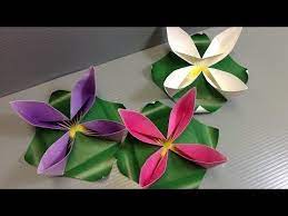 Spring Water Lily Flower Free Print At Home Origami Easy Origami Cube Flower Crafts