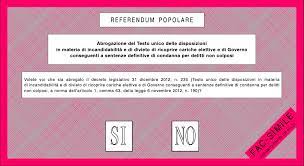 Referendum giustizia: per cosa si vota il 12 giugno