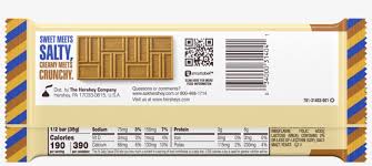 220 calories, 14 g fat (7 g saturated fat, 0 g trans fat), 85 mg sodium, 22 g carbs (0 g fiber, 20 g sugar), 3 g protein. Hershey S Gold Peanuts And Pretzels Candy Bar Transparent Png 3000x3000 Free Download On Nicepng