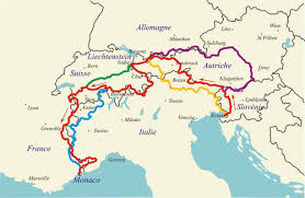Cette carte de la suisse, la carte du nord de l'italie et la carte de l'allemagne est une reproduction de l'original publié par h. Via Alpina Ou Le Secret Des Alpes Via Alpina
