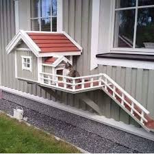 Evinde Kedi Ve Kopek Besleyemeyenler Icin Iyi Pinfikir Fakat Kedisi Icin Bu Kadar Guzel Yuva Yapan Birisi O Yuvanin Icinden Muhakkak House Evler Ve Kedi