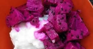 Mpasi buah naga juga baik untuk kesehatan jantung si kecil. Nuha Food Journey Bubur Sum Sum Sos Buah Naga Dari Diri Dhiya