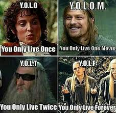 50 yolo memes ranked in order of popularity and relevancy. Lotr Yolo The Hobbit Hobbit Memes Lotr
