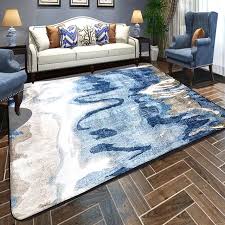 These rugs are most often associated with a coastal look and a nautical theme. Nordic Blue White Floor Carpet Area Rugs Bedroom Non Slip Rectangle Floor Mat Super Soft Living Room Shopee Malaysia